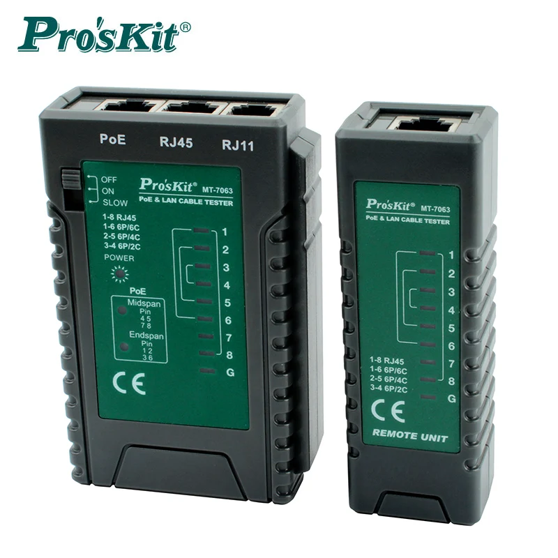 

Pro'sKit MT-7063 многофункциональный инструмент для тестирования сетевых линий, видеомониторинг сети POE и LAN, тестовые инструменты