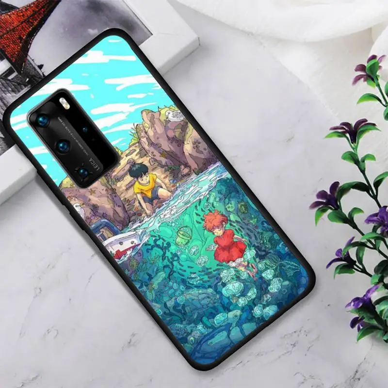 

Yinuoda Studio Ghibli Ponyo Phone Case For Huawei Nova 2 3 4 5 7 Plus E Pro Se Y5 Y6p Y7 Y8 Y9 Y10s Plus Fundas Cover