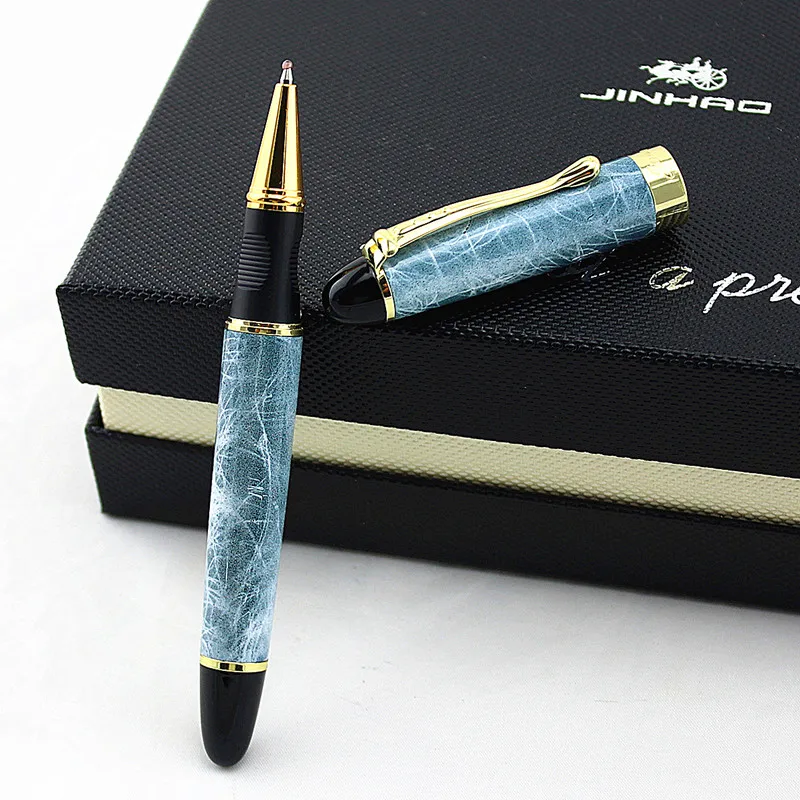 JINHAO X450 роликовые шариковые ручки мраморного цвета металлические золотые с