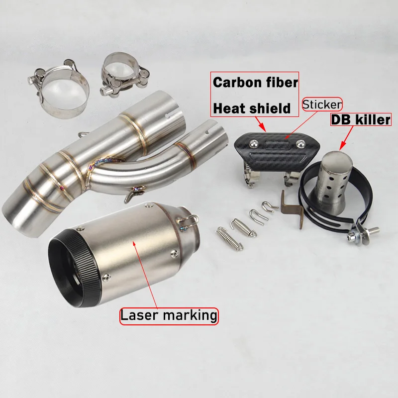 

Для S1000RR S1000 RR 2017 2018 мотоциклетная выхлопная средняя звеньевая труба с системой соединения дБ