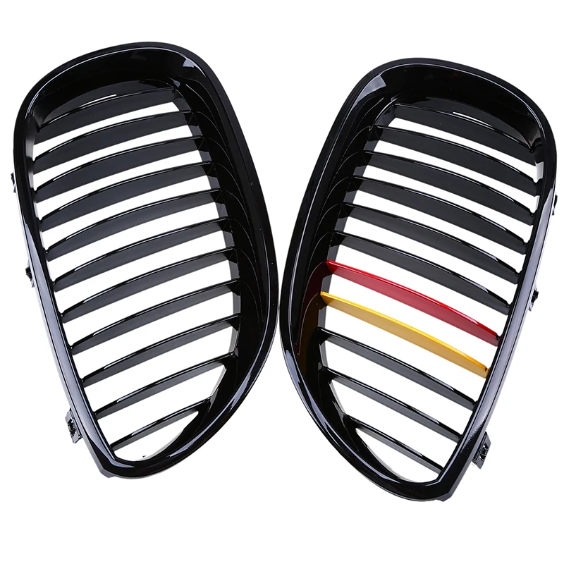 Решетки передние центральные POSSBAY 1 пара глянцевые черные красные желтые