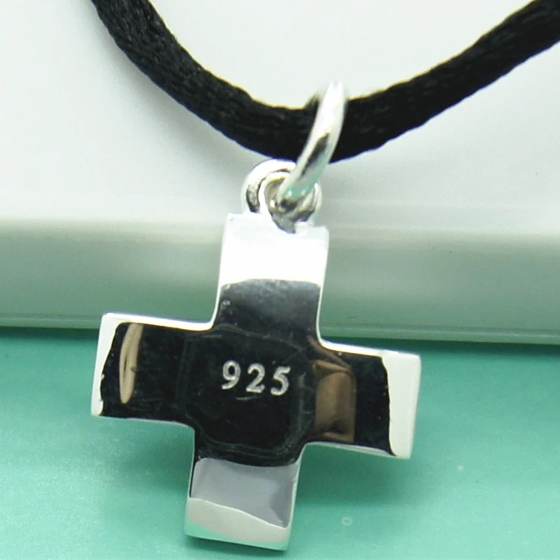 Женское ожерелье из серебра 925 пробы с цепочкой