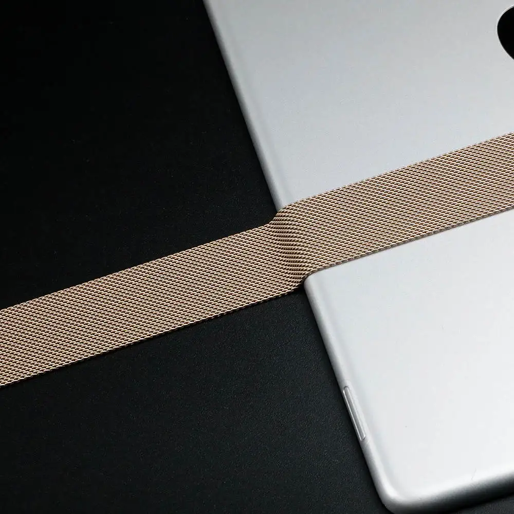 Миланская петля для Apple Watch ремешок 44 мм 40 мм iWatch ремешок 42 мм 38 мм браслет для часов из нержавеющей стали Apple watch 5 4 3 2