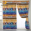 BlessLiving Aztec Curtain for Living Room Southwestern Bedroom Curtain Boho Tribal Geometric Window Treatment Drapes 1-Piece 1