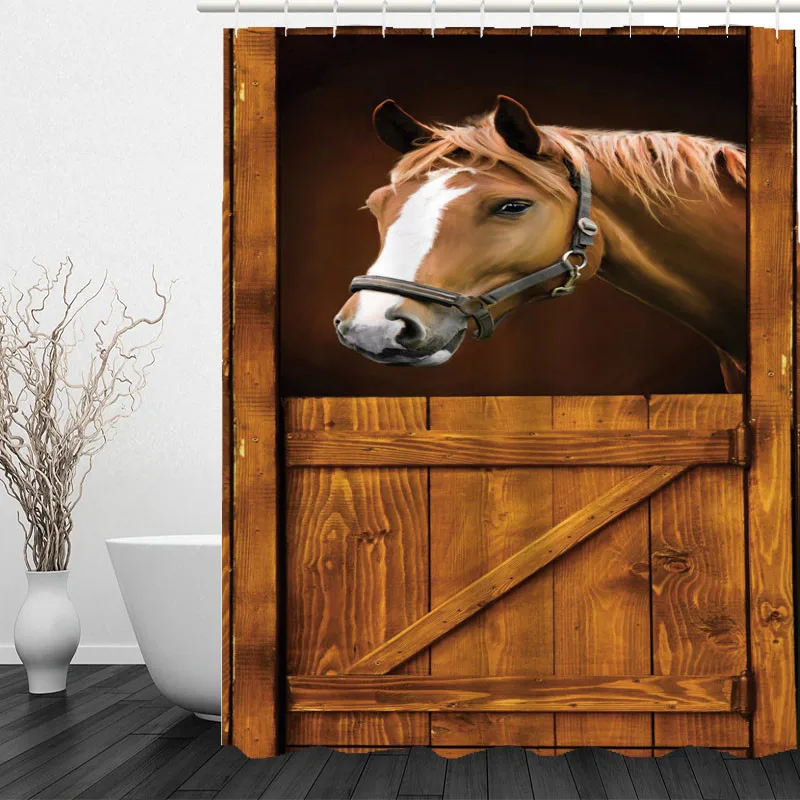 Занавески для душа в виде ленивой собаки с красным вином водонепроницаемые