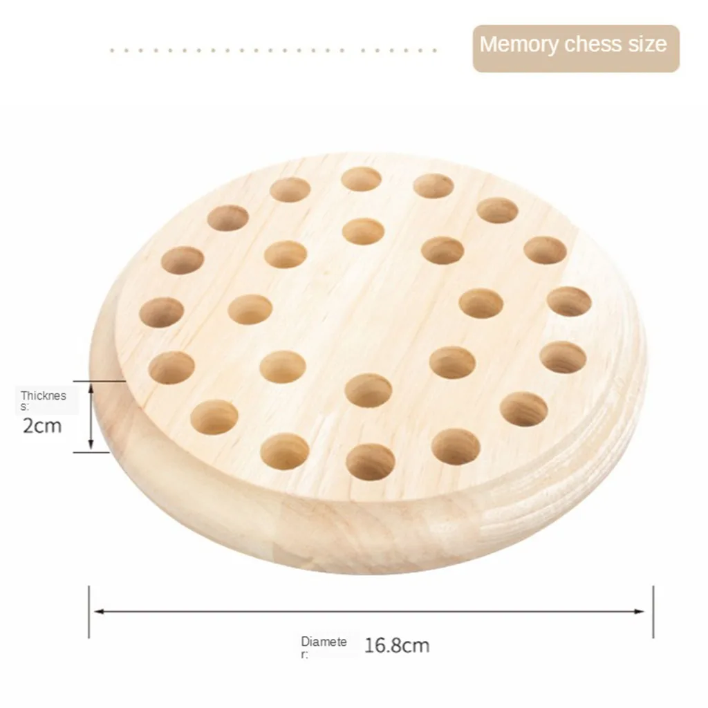Детская деревянная палочка для запоминания шахматы веселая цветная игра