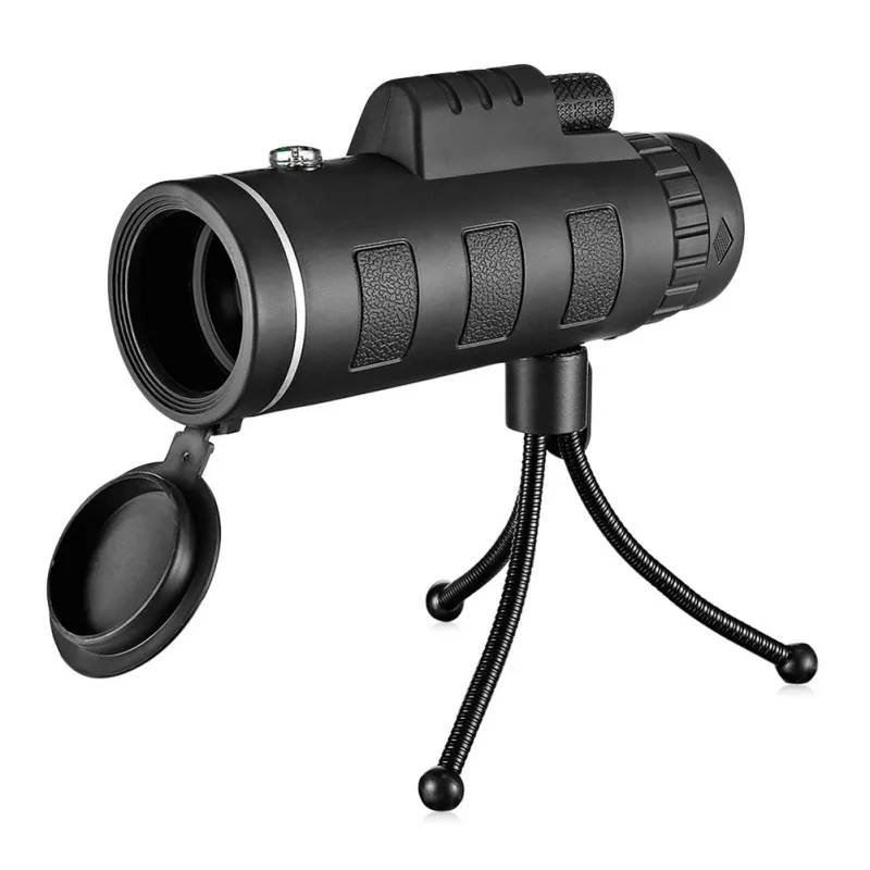 40X60 Monocular BAK4 Telescope HD Vision Prism Scope With Compass Phone Clip Tripod for Outdoor Activities | Мобильные телефоны и