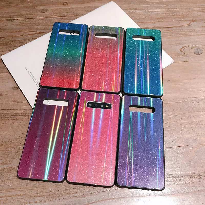 Блестящий чехол с изображением Авроры для Samsung Galaxy S10 Plus S8 S9 S8plus S9plus телефона из