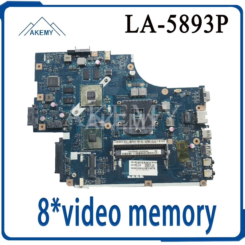 LA-5893P материнская плата для For Acer 5740 5741 5742 5741G 5742GLA-5891P LA-5894P 8 * ПАМЯТЬ видео |