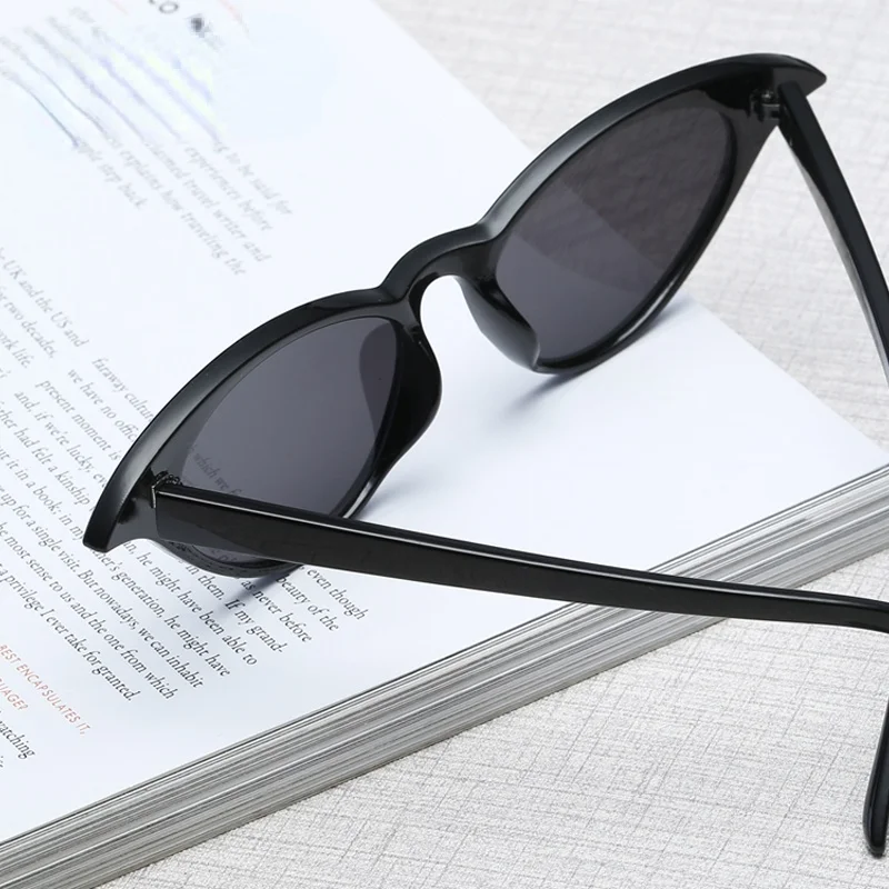 vintage women cat eye brand designer sunglasses black platic female vintage sunglass hot sell sun glasses uv400 free global shipping