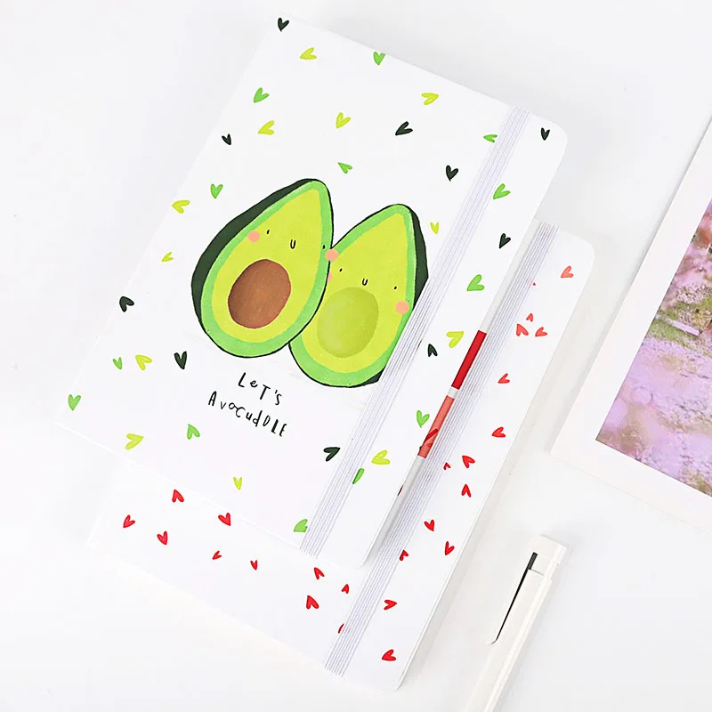 A6 винтажный блокнот авокадо Единорог в твердом переплете с линейкой Bullet Journal Прекрасные школьные принадлежности дневник планировщик стационарный