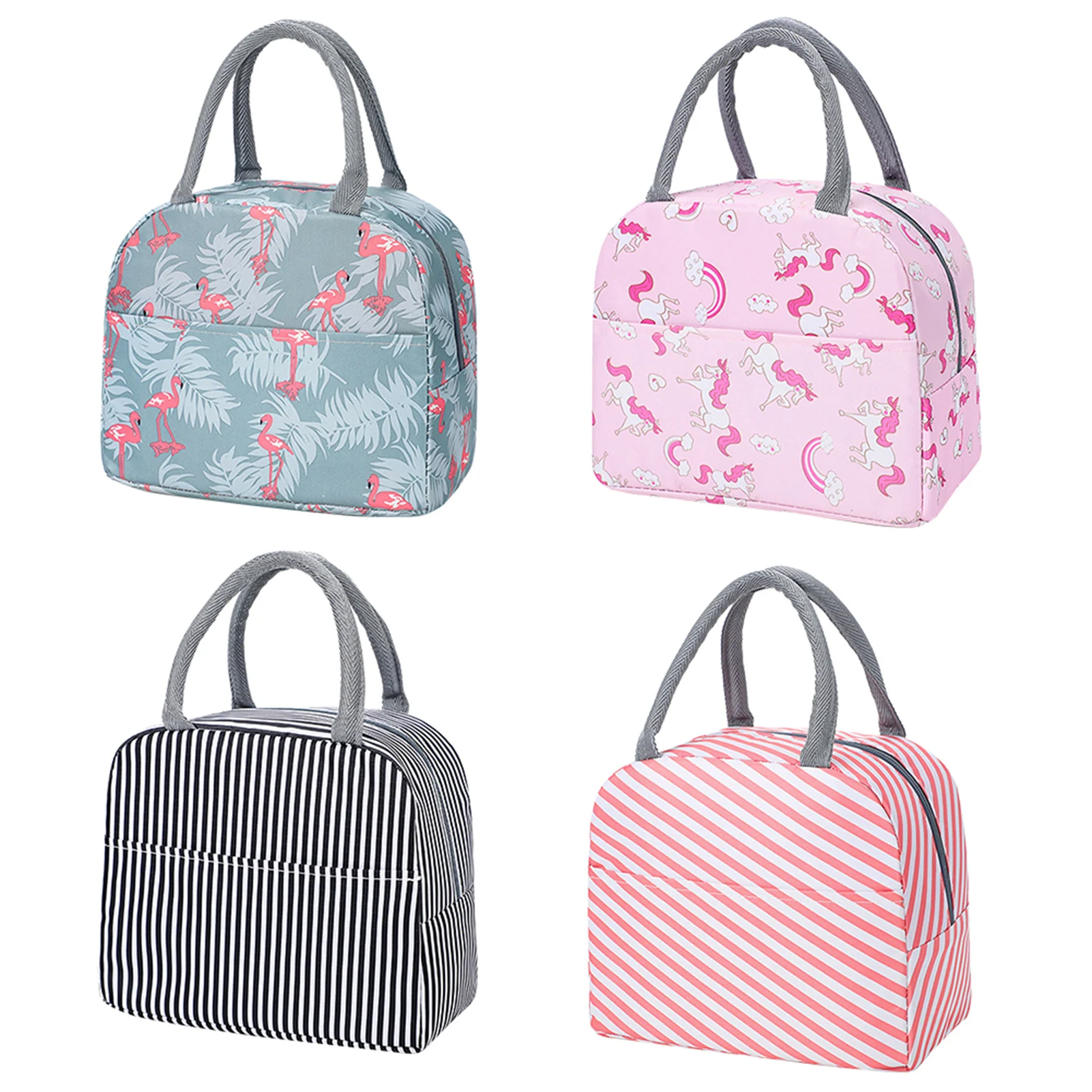 

Ланч-бокс портативный, изолированный холщовый термальный Ланч-бокс для пикника, для женщин и детей