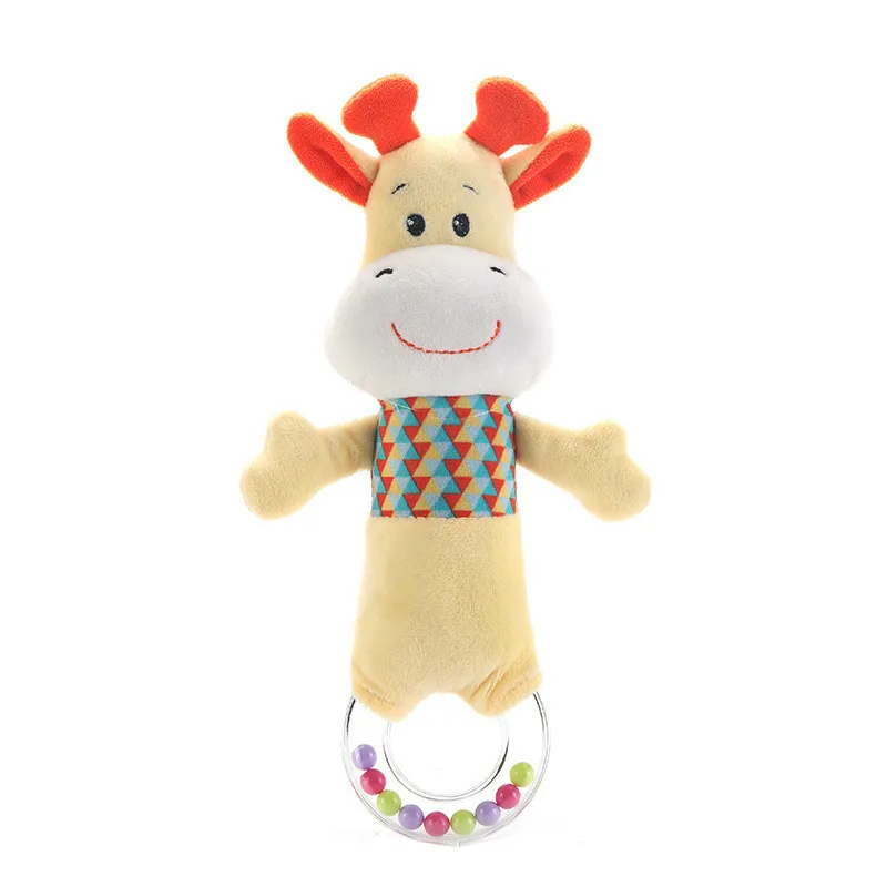 Fawn rattle Мягкая детская кроватка кровать коляска игрушка спиральная детская игрушка для новорожденных автомобильное кресло Обучающие погремушки детское полотенце детские игрушки 0-12 месяцев - Цвет: Fawn rattle