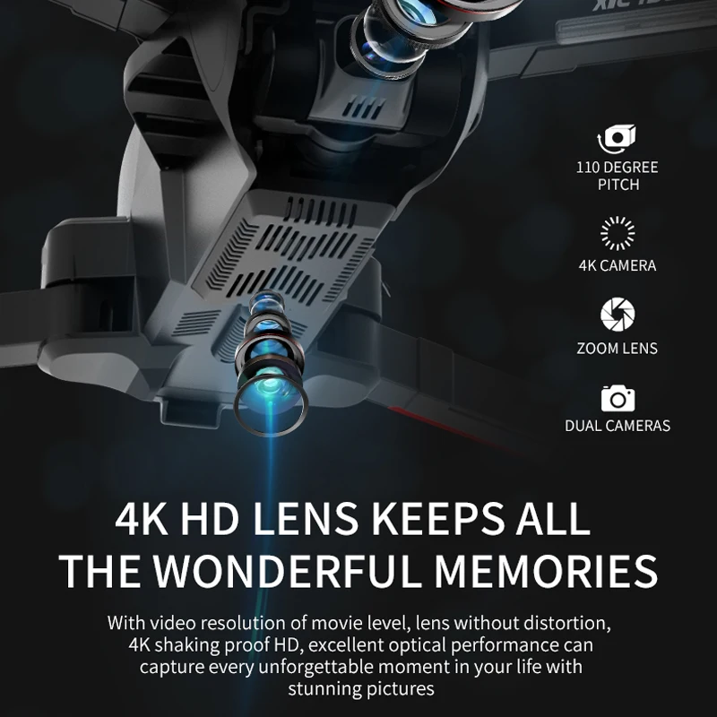 

193Pro 4K HD Gimbal Camera RC Drone 5G WIFI GPS Remote Quadcopter Brushless Motor 2.4G Smart Helicopter Follow Me