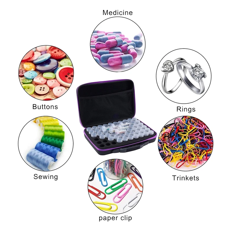 60 слотов бриллиантовая картина чехол для телефона Набор банок ювелирных