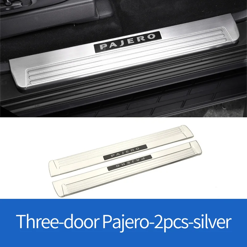 

For Mitsubishi Pajero V97v93v73V87 Threshold Bar Welcome Pedal Modified Stainless Steel Rear Shield Decorative Accessories
