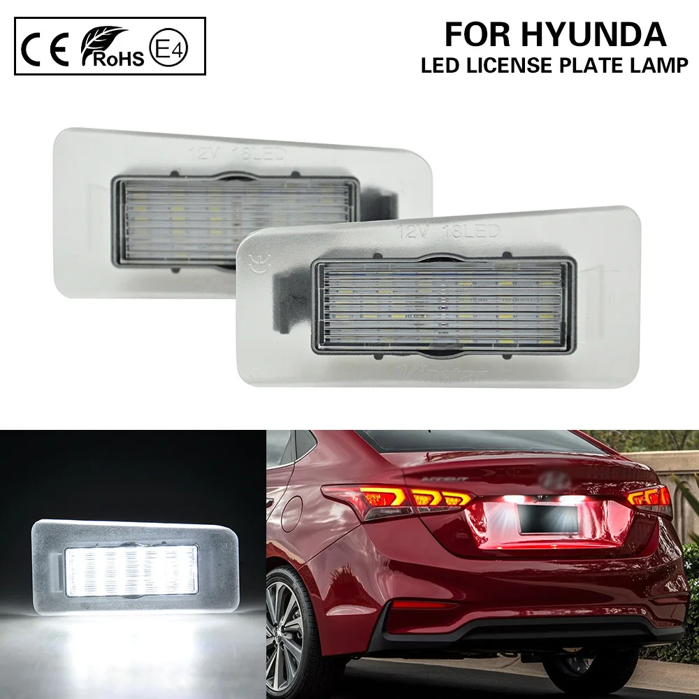 Пара светодиодный фонарь освещения номерного знака свет автомобиля аксессуары
