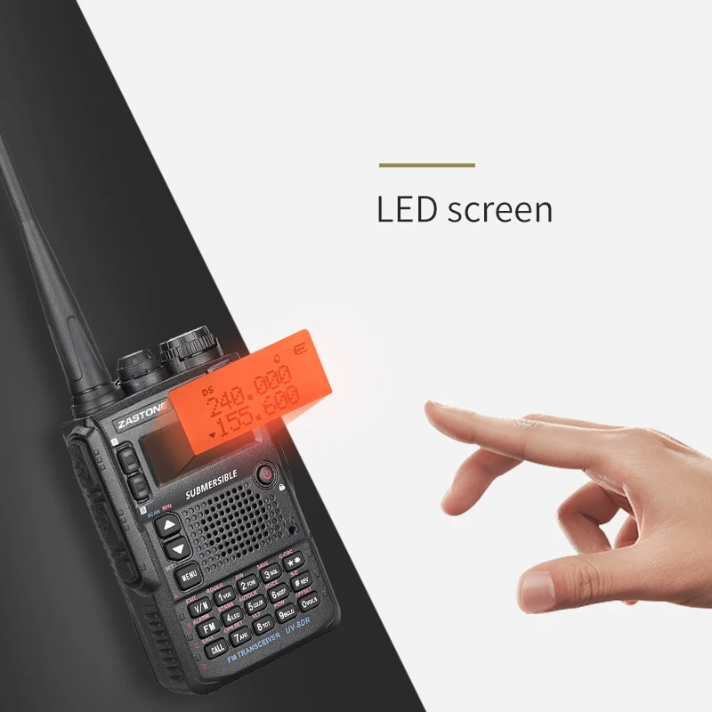 ZASTONE 8DR Портативный иди и болтай Walkie Talkie Ham Радио коммуникатор трансивер для