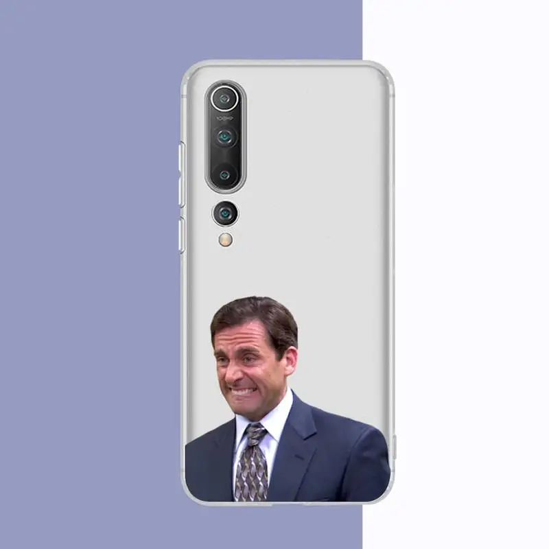 fhnblj michael scott the office phone case for redmi note 5 7 8 9 10 a k20 pro max lite for xiaomi 10pro 10t free global shipping