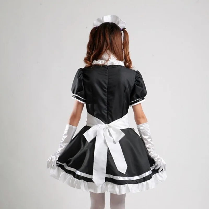 

Women Maid Outfit Sweet Gothic Lolita Dresses Anime K-ON! Cosplay Costume Apron Dress Uniforms Plus Size Halloween Costumes