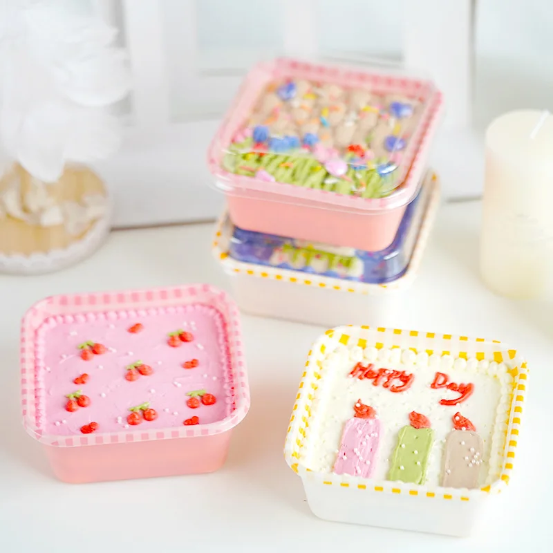 

10 шт., креативные квадратные чашки для фруктов и салатов