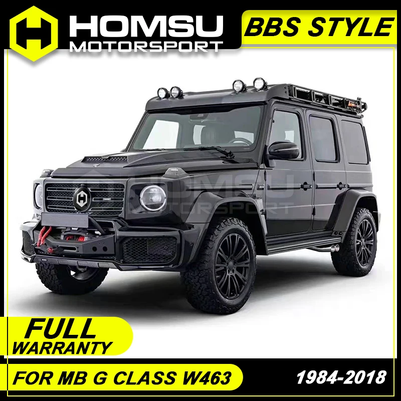 BBS style FRP Неокрашенный Комплект кузова автомобиля передний задний бампер боковые