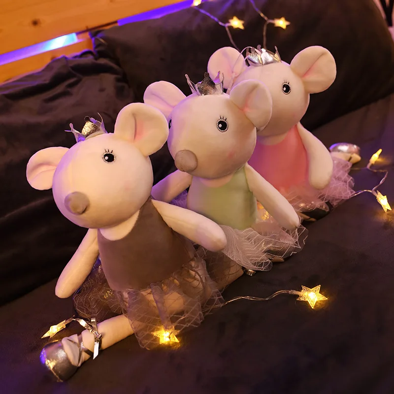 1 шт. 30 55 см kawaii Корона балетная мышь плюшевые игрушки милые детские куклы мышки
