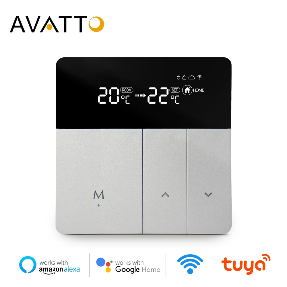 Смарт термостат AVATTO WiFi 100 240 В работает с Alexa Google Home Яндекс. Алиса|Умная система