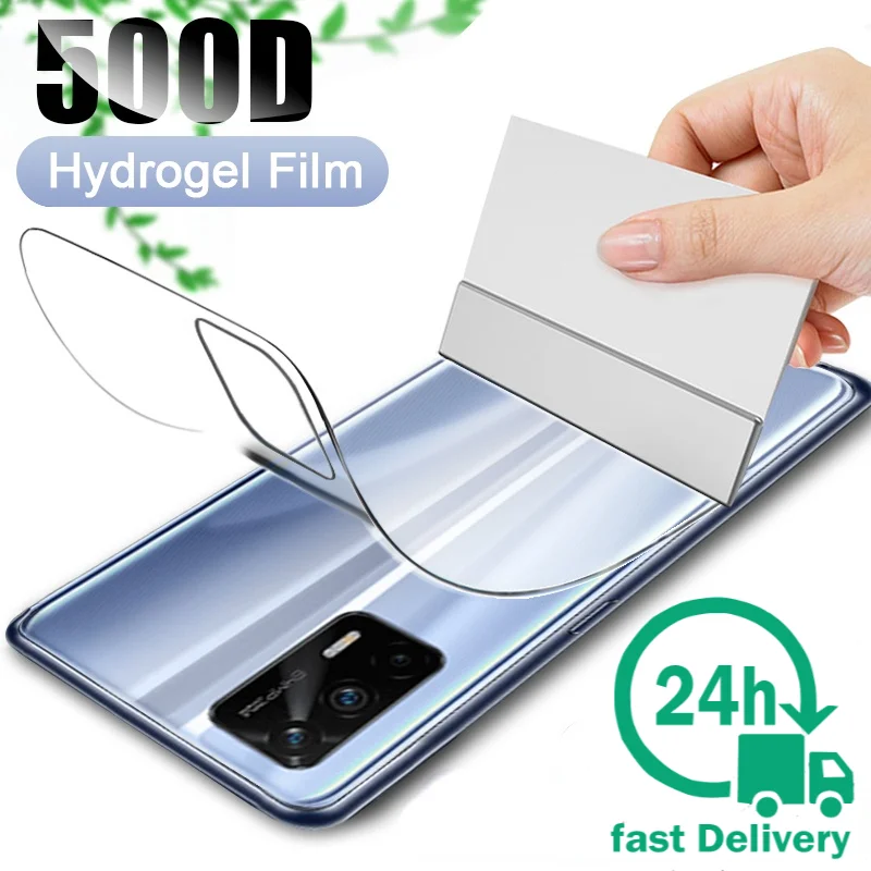 

Backfilm Hydrogel Film For Realme GT 8 7 6 5 Pro Screen Protector V5 X2 X50 X7 Pro C3 C11 C12 C15 Protective Film Not-Glass