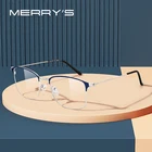 MERRYS дизайн для женщин Винтаж Сплав очки рамки унисекс оптический сверхлегкий близорукость по рецепту мужчин S2173
