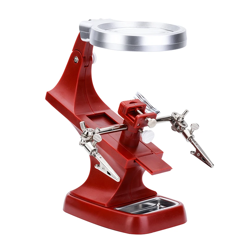 1 Набор увеличитель светодиодный держатель паяльника Регулируемая паяльная