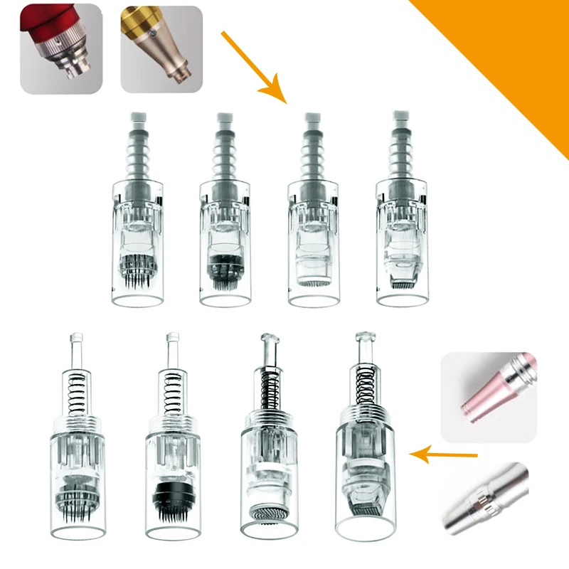 100 шт. нано Электрические Иглы для дермы штыковый винт 36 контактов наконечник