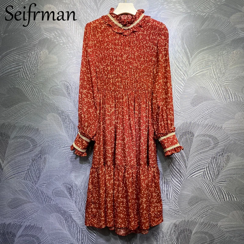 

Женское вечерние-миди с рукавами-фонариками, эластичным поясом и оборками, летнее, 2021