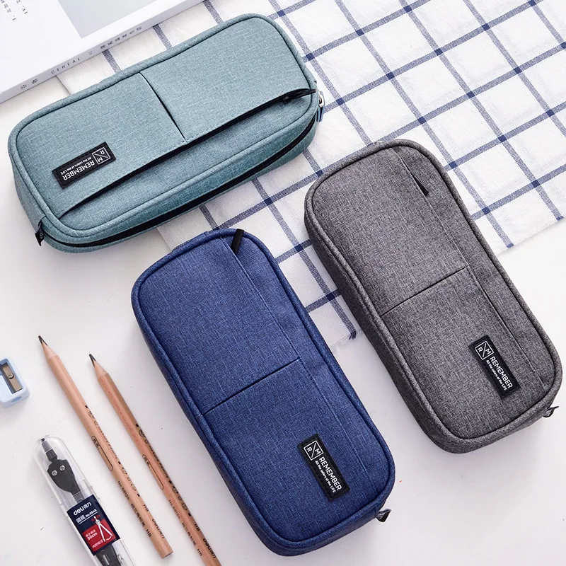 

Deli Linen Cloth Pencil Case Storage Bag Kawaii Pencil Box Multifunction Big Pencilcase School Supplies Estuche Escolar Kalem