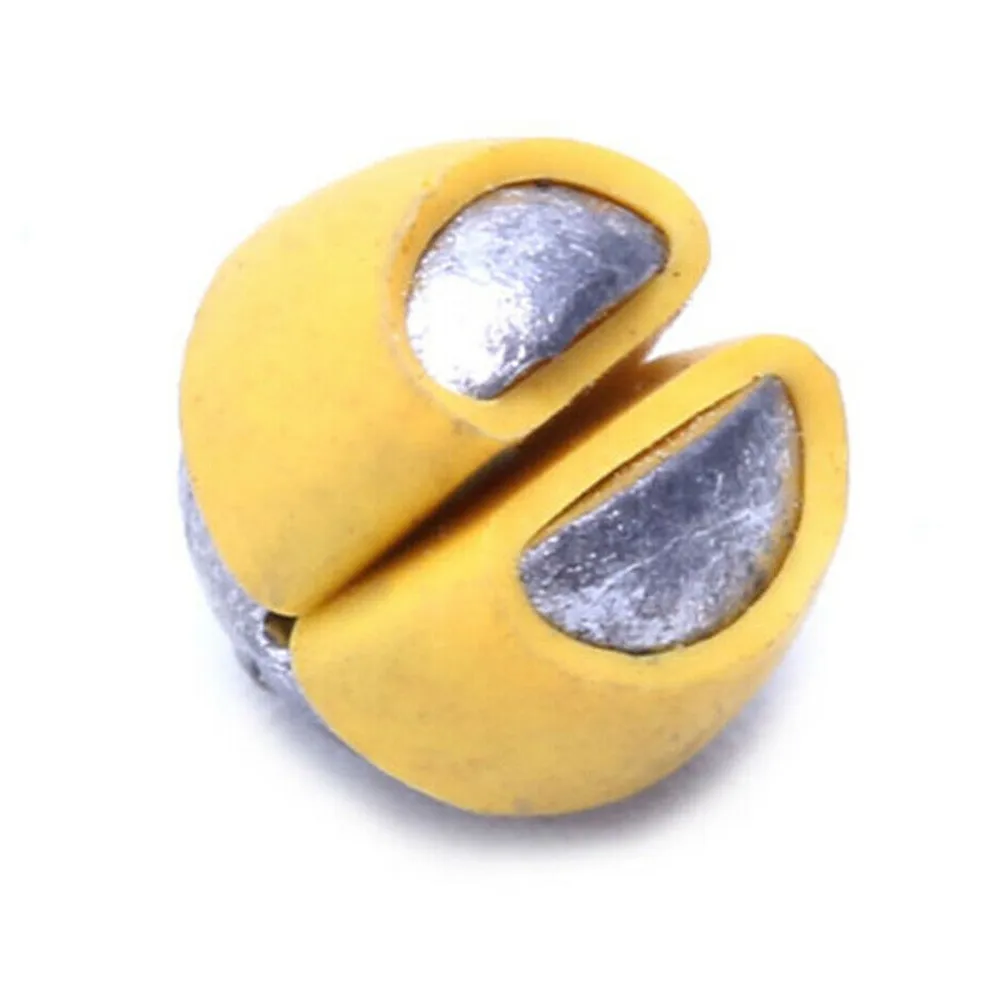 

10pcs Leads Sinkers Split Weight Fishing Lead Shot Sinker Round Split Shot Dispensers Avoid Lure / Line Floating On Water Pesca