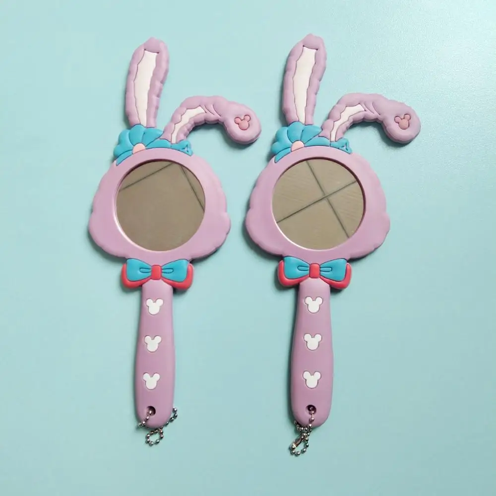Высокое качество Disney Star Delu портативное зеркало с мультяшной ручкой для макияжа