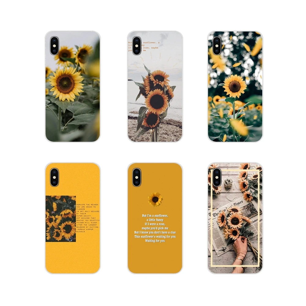 Эстетика подсолнухи Новинка Мягкие прозрачные чехлы для Xiaomi Redmi Note 3 4 5 6 7 8 Pro Mi Max Mix