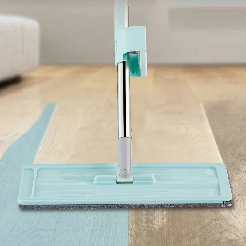 Швабра с вращающейся плоской шваброй для мытья пола свободная ручная ленивых