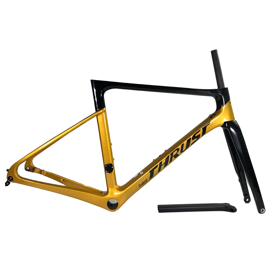 Упорная Новая дорожная карбоновая рама дисковый тормоз UD черный золотой