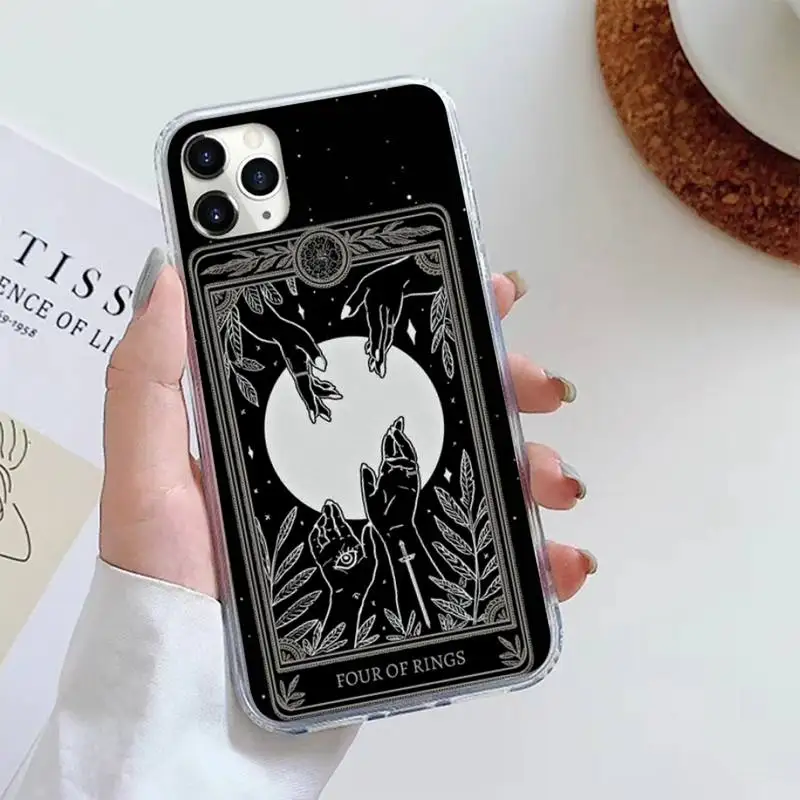 

Witches moon Tarot Mystery totem Phone Case For iphone 12 5 5s 5c se 6 6s 7 8 plus x xs xr 11 pro max