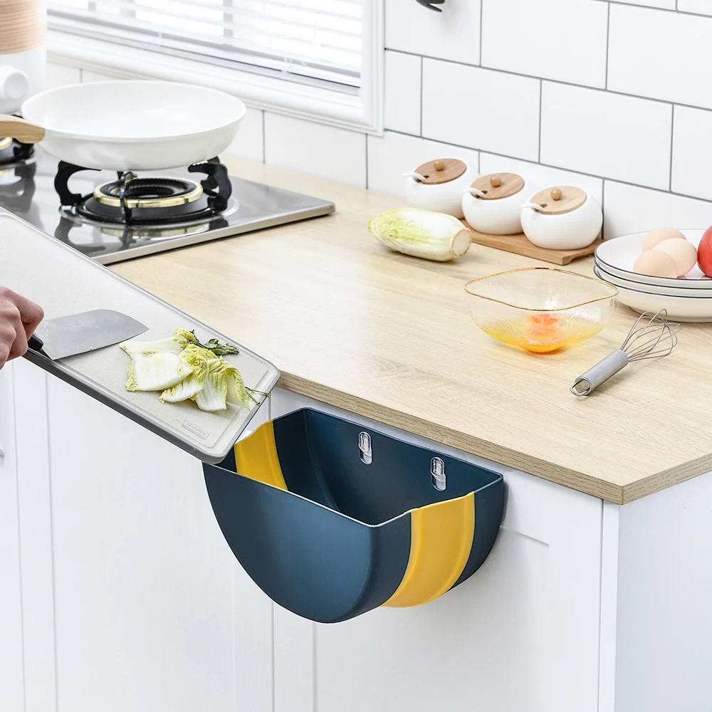 Складная мусорная корзина для шкафа мусорный контейнер кухни ванной туалета