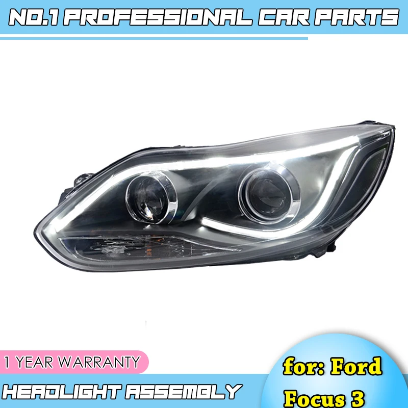 

car accessories for Focus 2012 2013 2014 Headlights focus 3 LED Headlight DRL Lens Double Beam Bi-Xenon HID car Accessories