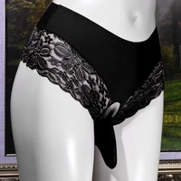 men sexy wetlook panties lingerie lace floral bulge pouch low rise briefs see through jockstraps underwear underpants