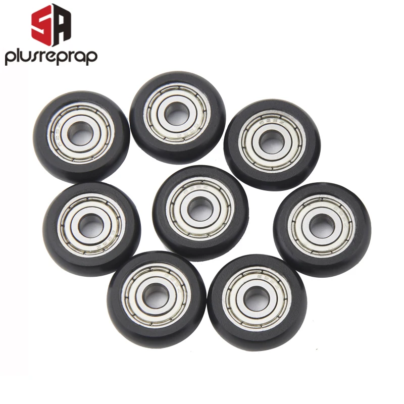 9 шт./лот коссель нейлоновый пластический шкив с шарикоподшипником 625 ZZ