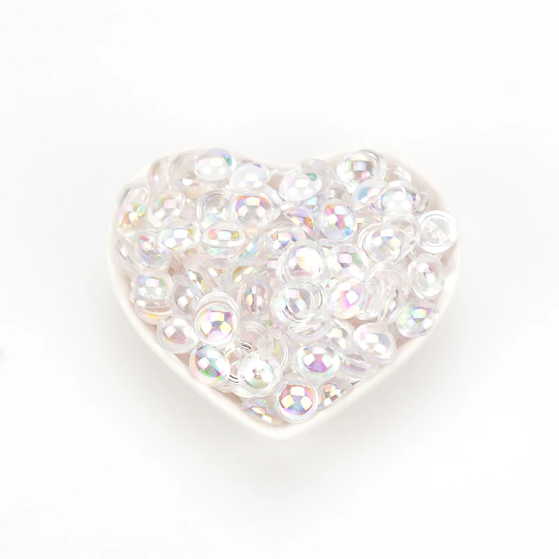 100 шт. Имитация кошачьего глаза плоские круглые бусины 10 мм натуральный опал