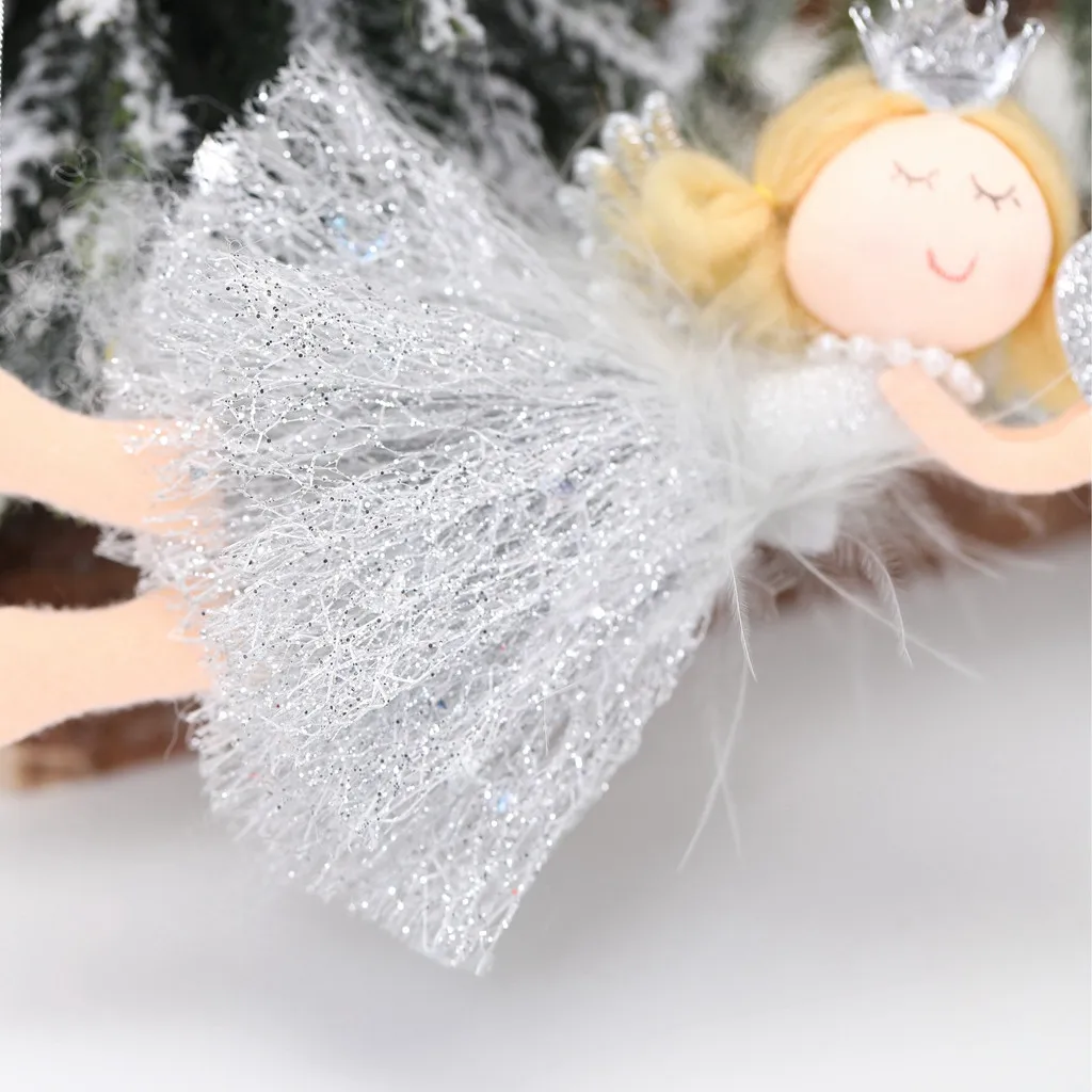 Рождественское облако Ангел кружевная кукольная подвеска на окно украшение для