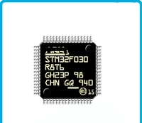 10pcs new stm32f030r8t6 qfp 64 arm 32 bit microcontroller
