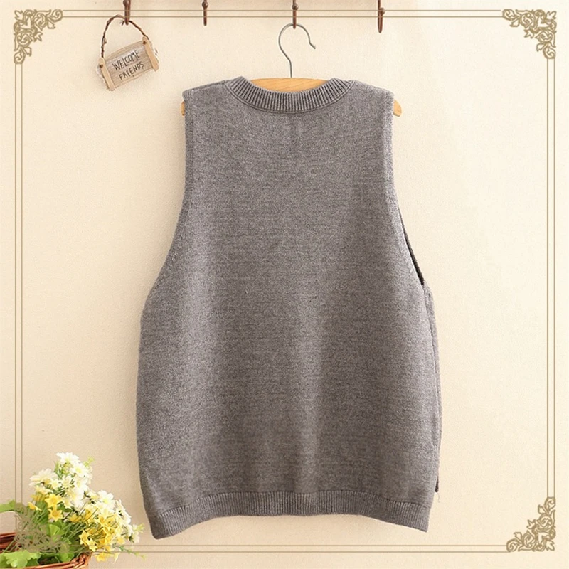 Свитер с мультяшным котом женский осенне-зимний модный вязаный пуловер длинным