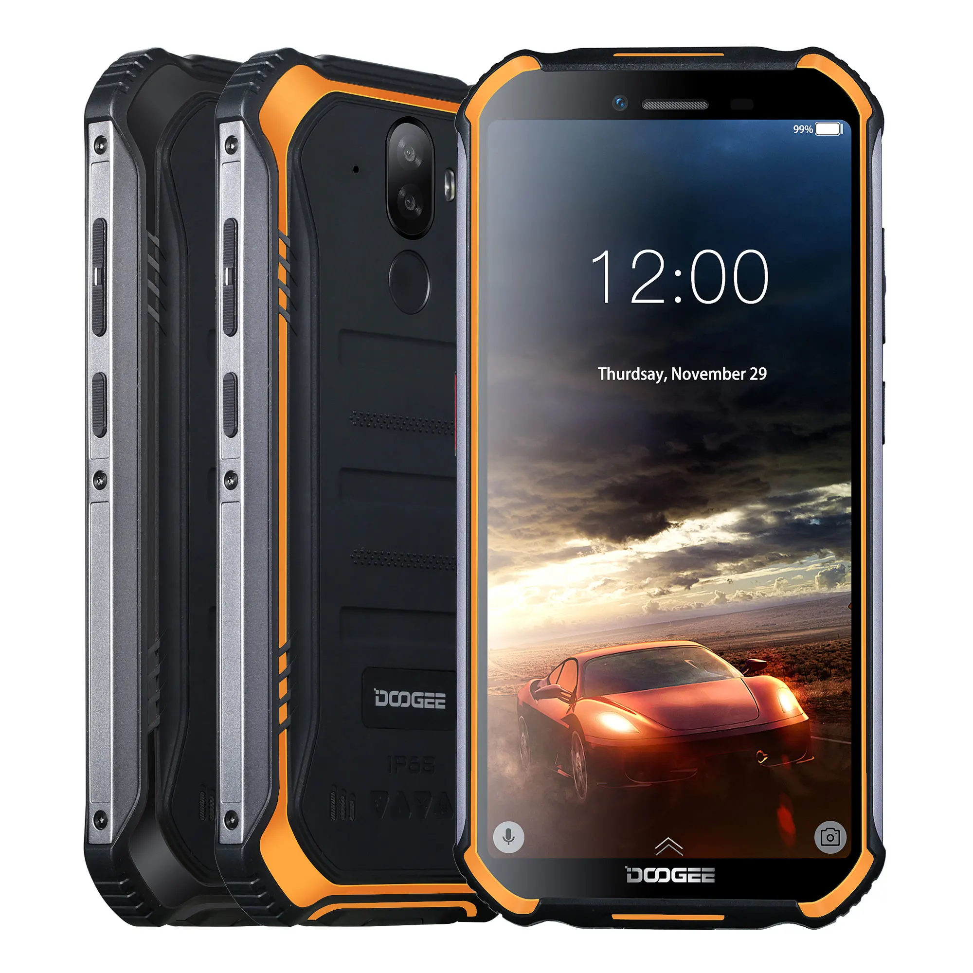 Смартфон DOOGEE S40 Lite защищенный IP68 2 + 16 ГБ Android 9 0 5 дюйма 4650 мА ч 8 МП | Мобильные