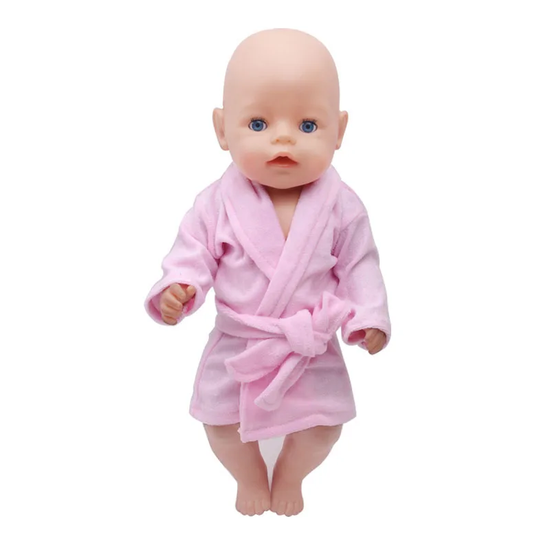 43 см для ухода за ребенком мам мальчиков американских кукол одежда розовый халат
